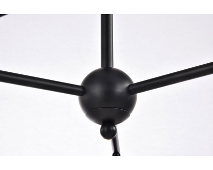 Elegant Pendant Light - Black/Glass Matte (LD6140BK)