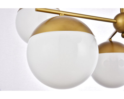 Elegant Pendant Light - Brass/Glass Matte (LD6144BR)