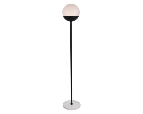 Elegant LED Floor Lamp - Black/Glass Matte (LD6146BK)