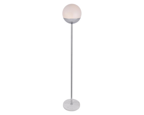 Elegant LED Floor Lamp - Chrome/Glass Matte (LD6148C)