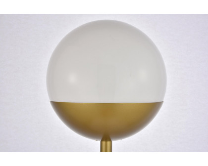 Elegant LED Floor Lamp - Brass/Glass Matte (LD6150BR)