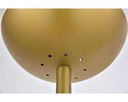 Elegant LED Floor Lamp - Brass/Glass Matte (LD6150BR)