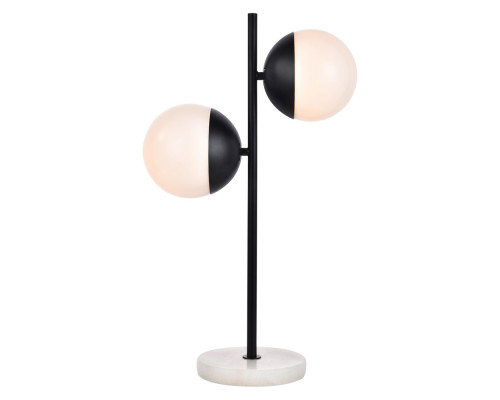 Elegant LED Table Lamp - Black/Glass Matte (LD6152BK)