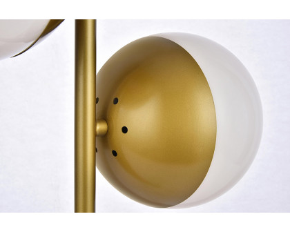 Elegant LED Table Lamp - Brass/Glass Matte (LD6156BR)