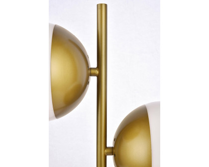 Elegant LED Table Lamp - Brass/Glass Matte (LD6156BR)