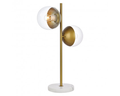 Elegant LED Table Lamp - Brass (LD6157BR)