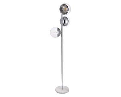 Elegant LED Floor Lamp - Chrome (LD6161C)