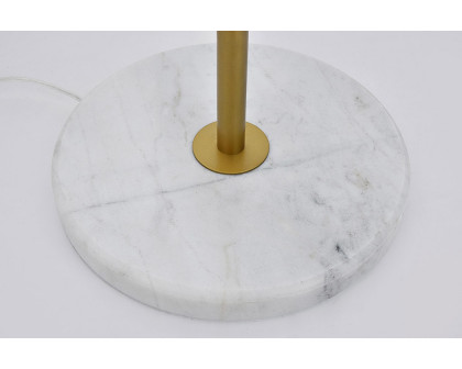 Elegant LED Floor Lamp - Brass/Glass Matte (LD6162BR)