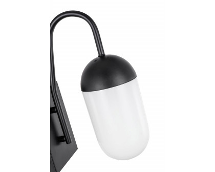 Elegant Wall Sconce - Black/Matte Glass (LD6169BK)