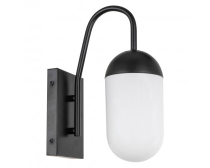 Elegant Wall Sconce - Black/Matte Glass (LD6169BK)