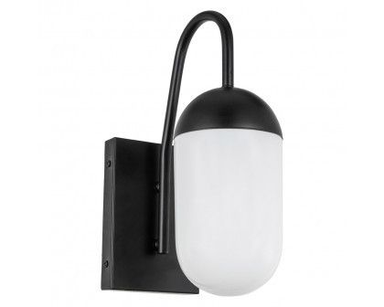 Elegant Wall Sconce - Black/Matte Glass (LD6169BK)