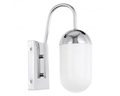 Elegant Wall Sconce - Chrome/Matte Glass (LD6171C)