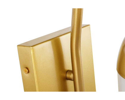 Elegant Wall Sconce - Brass/Matte Glass (LD6173BR)