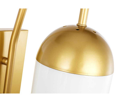 Elegant Wall Sconce - Brass/Matte Glass (LD6173BR)