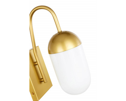 Elegant Wall Sconce - Brass/Matte Glass (LD6173BR)