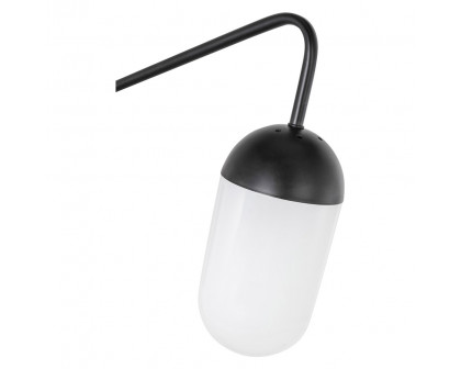 Elegant Wall Sconce - Black/Matte Glass (LD6175BK)