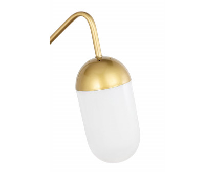 Elegant Wall Sconce - Brass/Matte Glass (LD6179BR)