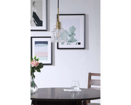 Elegant Pendant Light - Brass (LD6197BR)