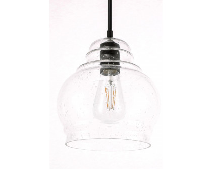 Elegant Pendant Light - Black, L 8" (LD6198BK)