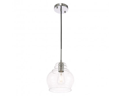 Elegant Pendant Light - Chrome, L 8" (LD6199C)