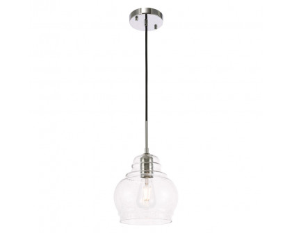 Elegant Pendant Light - Chrome, L 8" (LD6199C)