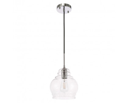 Elegant Pendant Light - Chrome, L 8" (LD6199C)