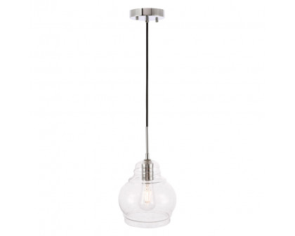 Elegant Pendant Light - Chrome, L 8" (LD6199C)