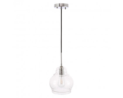 Elegant Pendant Light - Chrome, L 8" (LD6199C)