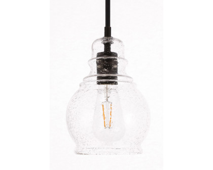 Elegant Pendant Light - Black, L 6.25" (LD6201BK)