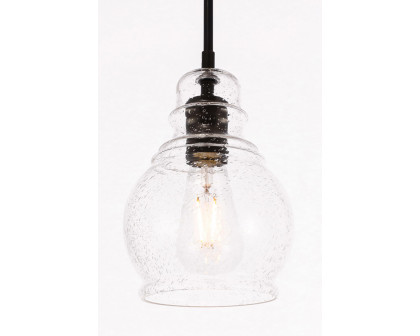 Elegant Pendant Light - Black, L 6.25" (LD6201BK)