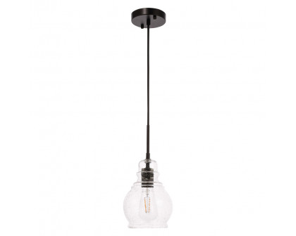 Elegant Pendant Light - Black, L 6.25" (LD6201BK)