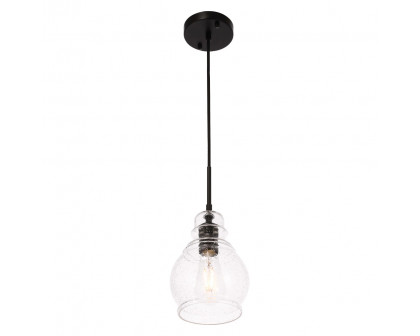 Elegant Pendant Light - Black, L 6.25" (LD6201BK)