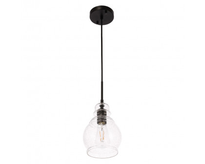 Elegant Pendant Light - Black, L 6.25" (LD6201BK)