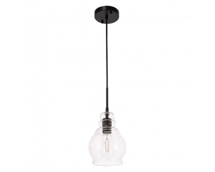 Elegant Pendant Light - Black, L 6.25" (LD6201BK)