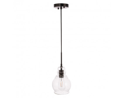 Elegant Pendant Light - Black, L 6.25" (LD6201BK)