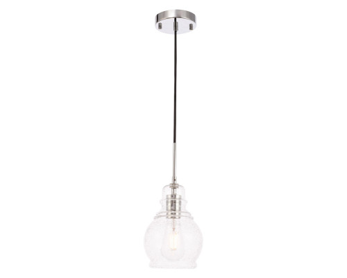 Elegant Pendant Light - Chrome, L 6.25" (LD6202C)