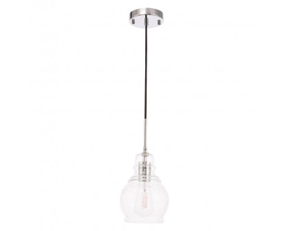 Elegant Pendant Light - Chrome, L 6.25" (LD6202C)