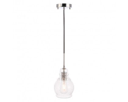 Elegant Pendant Light - Chrome, L 6.25" (LD6202C)