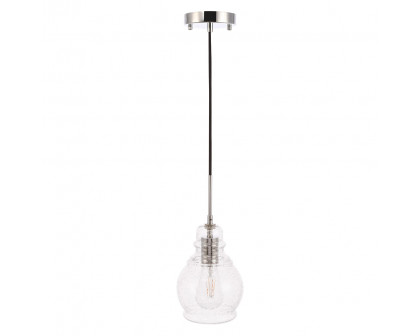 Elegant Pendant Light - Chrome, L 6.25" (LD6202C)