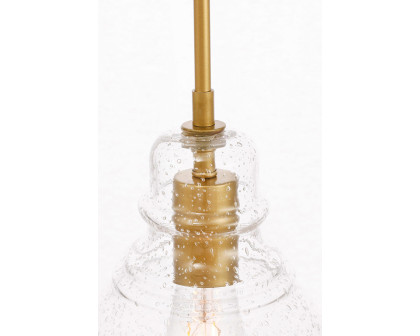 Elegant Pendant Light - Brass, L 6.25" (LD6203BR)