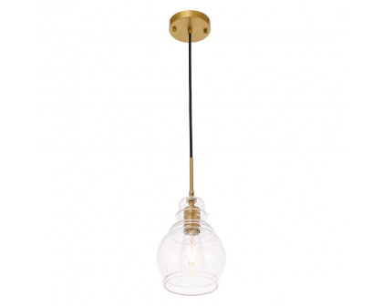 Elegant Pendant Light - Brass, L 6.25" (LD6203BR)