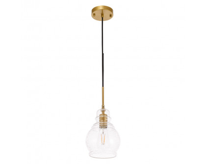 Elegant Pendant Light - Brass, L 6.25" (LD6203BR)