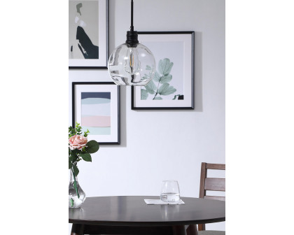 Elegant Pendant Light - Black, L 8" (LD6204BK)