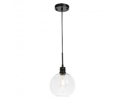 Elegant Pendant Light - Black, L 8" (LD6204BK)