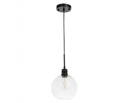 Elegant Pendant Light - Black, L 8" (LD6204BK)