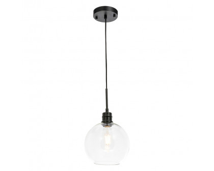 Elegant Pendant Light - Black, L 8" (LD6204BK)