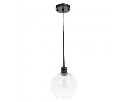 Elegant Pendant Light - Black, L 8" (LD6204BK)