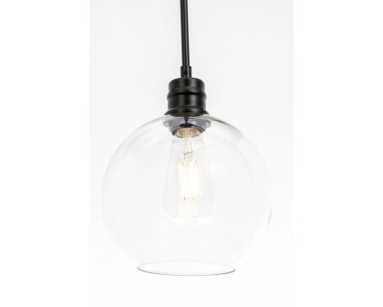 Elegant Pendant Light - Black, L 8" (LD6204BK)