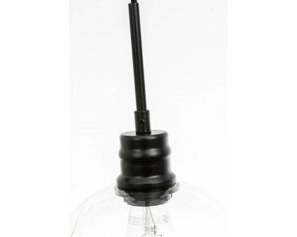 Elegant Pendant Light - Black, L 8" (LD6204BK)