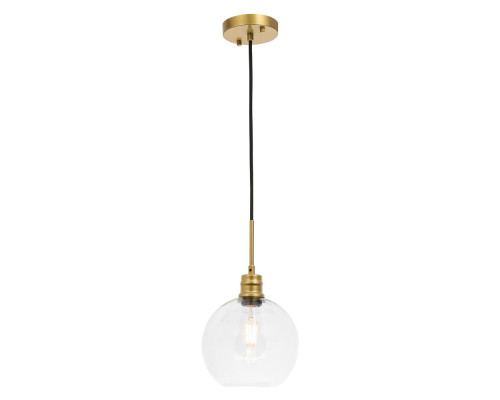 Elegant Pendant Light - Brass, L 8" (LD6206BR)